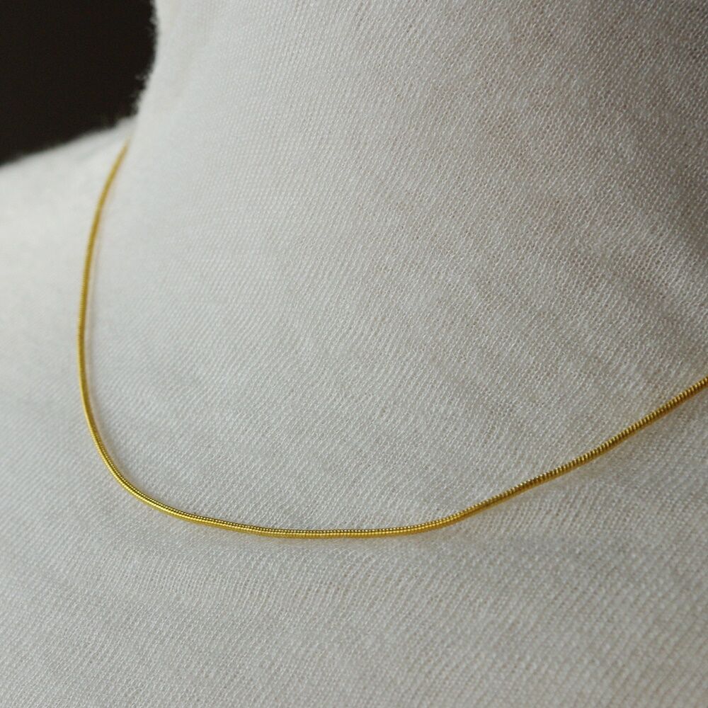 Kiegészítő nyaklánc medálokhoz - arany színű kígyó