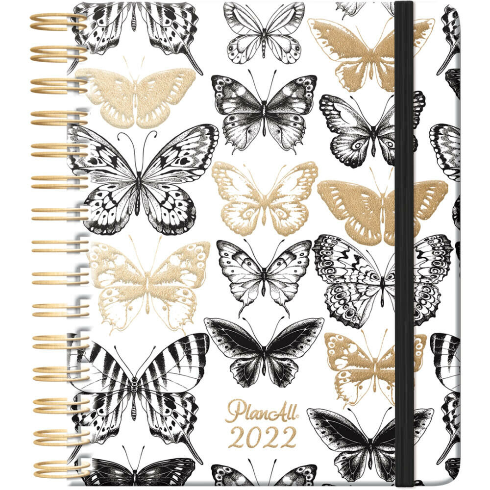 PlanAll heti tervező naptár 2022 - Butterfly